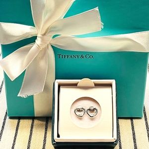 Sterling Silver Tiffany & Co. Elsa Peretti Open Heart Earrings